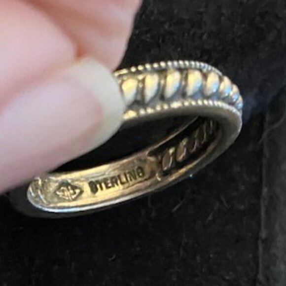 Judith Jack sterling silver rope ring, size 6 - Picture 3 of 3